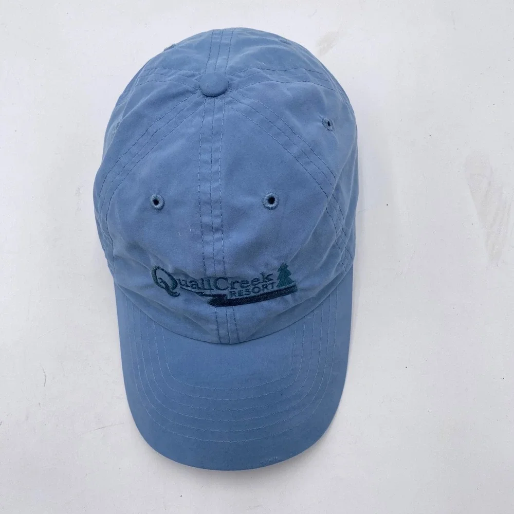Quail Creek Resort Golf Hat OSFM Blue Polyester Embroidered Cap Dad Slouch